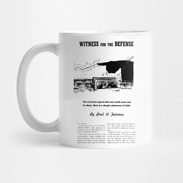 Witness for the defense Retro Black and White Vintage by REVISTANGO